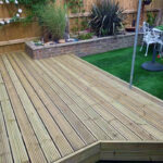 Wood deck patio