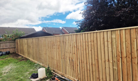Feather Edge Fence Post Panel