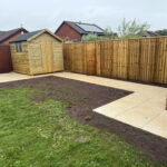 New fence and shed base