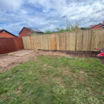 New fence and shed base