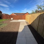 New fence and shed base
