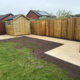 New fence and shed base